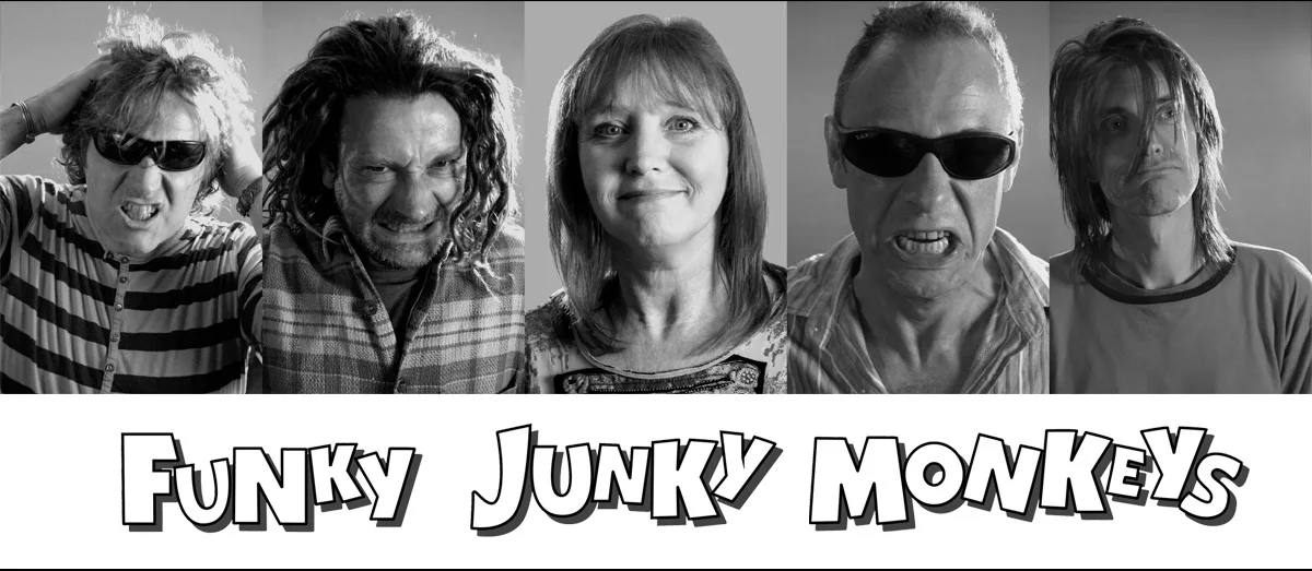 Funky Junbky Monkeys. Malvern Rocks Gig Guide for Music in Malvern. Gigs, concerts, live music, open mic nights. Make Malvern your destination for music.